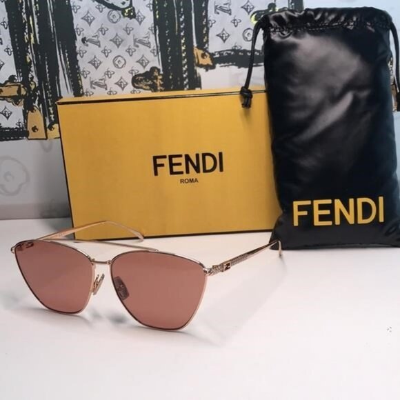 New Authentic Fendi Women\'s Pink Sunglasses FF0438/S DDB/4S main image 10